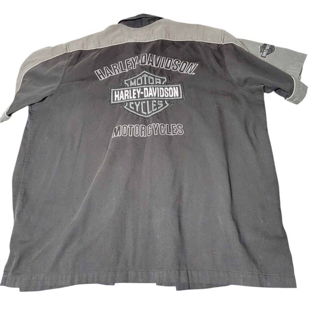 Harley-Davidson XXL Embroidered Mechanics Patch Work Shirt for Men